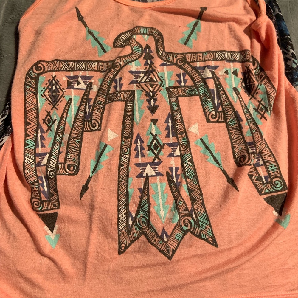 Aztec bird tank top